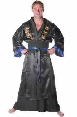 Samurai Warrior Male Adult Costume (Black)