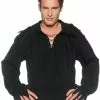 Tattered Pirate Shirt Black Adult Costume