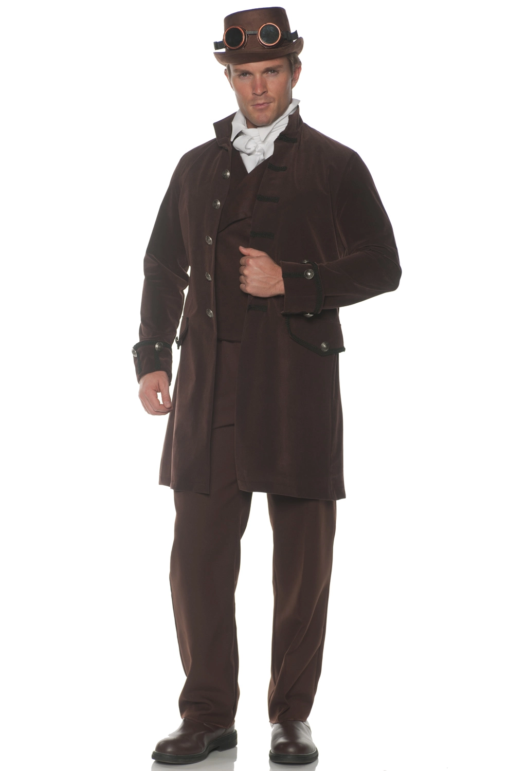 Frock Coat Adult Costume (Brown) 1 Frock Coat Adult Costume (Brown)