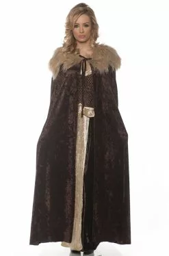 Renaissance Adult Cape (Brown/Beige)